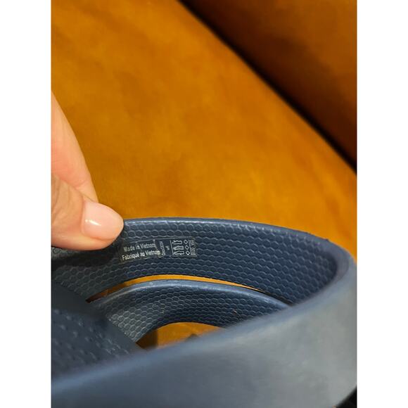 Crocs Getaway Slip On Open Toe Strappy Wedge Sandals Slate Blue Women's Size W6 - Picture 5 of 7